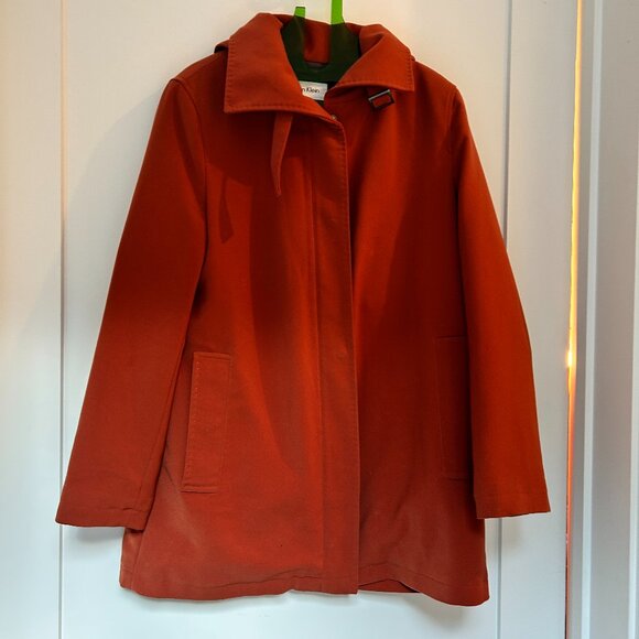 Calvin Klein Hooded Zip-Up Heavy Winter Coat Sz: Small - Picture 1 of 5